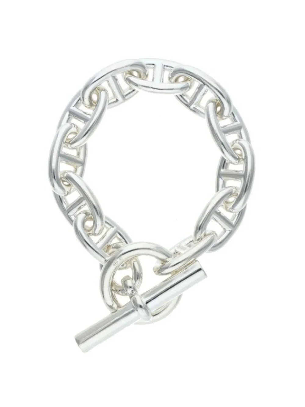 Hermes Chaine D'ancre TGM Silver Bracelet